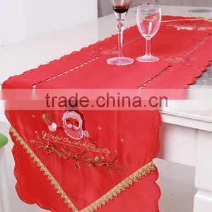 Golden Ribbon Red Luxurious Wedding Embroidered Wholesale Fabric for Tablecloth Lmzc1002(5) thumbnail-1