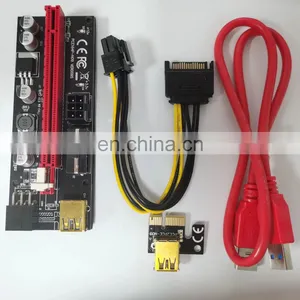 Ver009s Plus 8 Capacitor Riser Graphics Card Extension Adapter Cable Pcie1x to 16X Graphics Card Adapter Board thumbnail-3