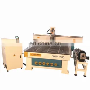3d Furniture Sculpture Wood Carving Cnc Router Machine Used to Cut and Engrave for Rotary Cylinder thumbnail-3
