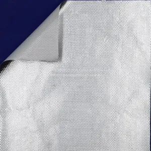 Aluminum Foil Fiberglass Cloth Coated Fabric for Insulation PUR PIR Rockwool Glasswool thumbnail-3
