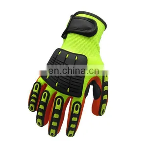 Sandy Nitrile Oilfield Mechanic Cut Resistant Anti Vibration TPR Anti Impact Protective Work Safety Gloves thumbnail-2