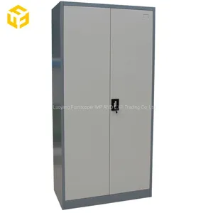 2 Door Steel Locker Cabinet Office Metal Wardrobe Design Filing Cabinet thumbnail-1