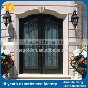 Cheapest Price Galvanized Used Wrought Iron Metal Doors thumbnail-2