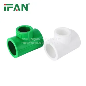 IFAN Wholesale Green Plastic PPR Pipe Fitting Pn25 Reduce Tee PPR Fittings thumbnail-1