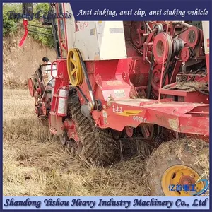Customized Modification of Rubber Track Wheel Wheat Harvester With Strong Off-road Performance thumbnail-2