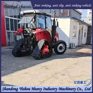 Tractor Modification With Half Track for Stable and Reliable Swamp Leveling thumbnail-1