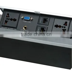 Office Furniture Desk Socket With USB Port and EU Outlets thumbnail-2