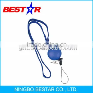 Blue Lanyard With Colorful Stress Ball thumbnail-1