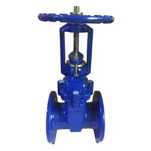 DIN 3352 F4 F5 PN16 Flange Ggg50 Ductile Iron OS&Y Rising Stem Gate Valve Resilient Seat Sluice Gate Valve thumbnail-1