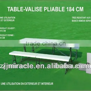 Puoplar 6inch Blow Mold Picnic Tables Set for Outdoor thumbnail-1
