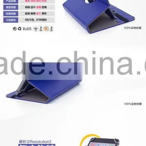 Factory Wholesale Universal 360 Degree Rotating 7" 8" 9" 10" Leather Case For Tablet 7 Inch thumbnail-5
