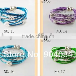 2013 New Fashion Five Rhinestone Beads Tibetan Bracelet thumbnail-1