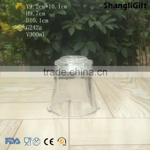 Pressed 300ml Glass Lamp Shade Clear Glass Shade thumbnail-1