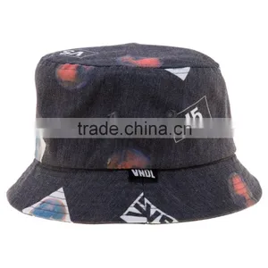 Vintage Denim Casual Bucket Hats Mens Custom Bucket Hats Bulk thumbnail-2