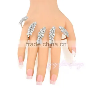 Wholesale Cheap Fashion Jewelry Zircon Hand Palm Bracelet thumbnail-2