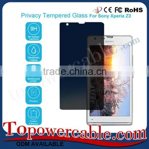 Privacy Anti-Spy Tempered Glass Screen Protector Shield For Sony Z3 thumbnail-1