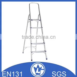 Portable Aluminium Ladder With Rubber Cover Step, Safety Handrail GS and EN131 Approval thumbnail-5