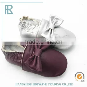 Wholesale Soft Sole Baby Moccasins Leather Shoes thumbnail-1