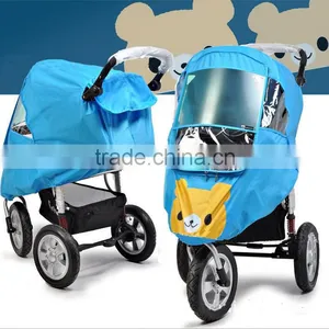 Polyester Fabric Pram Rain Cover Wholesale thumbnail-2