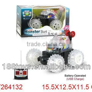 4 CH Radio Control Music rc Stunt Car for Kids thumbnail-1