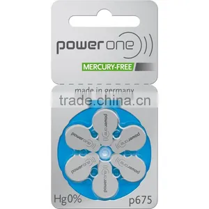 Hearing Aid Batteries Type 675 Mercury Free Power One by Varta Microbattery thumbnail-2