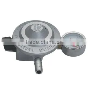 High Quality LPG Gas Regulator With Meter, Zinc Alloy Gas Valve With Child Lock Switch Quality Choice thumbnail-1
