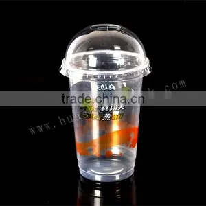 16oz Disposable Plastic Cup With Lid, 16oz Disposable Juice Cup With Lid, 16oz Disposable Logo Plastic Cups thumbnail-1