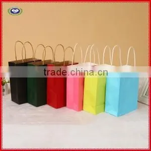 Colorful Kraft Paper Gift Bags thumbnail-1