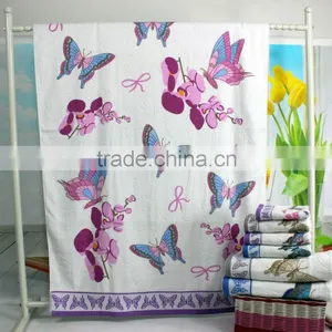 India Market Reactive Printing Detailing Cotton Towel thumbnail-6