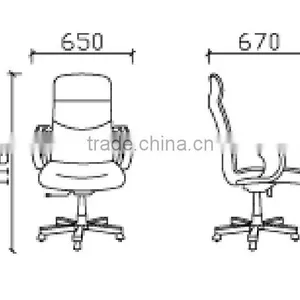 Wooden Armrest Leather Office Chairs Adjustable Armrest GZH-SJ1008AH thumbnail-2