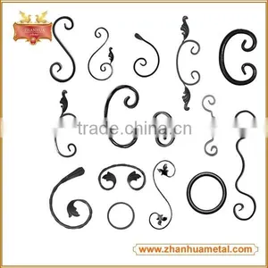 Ornamental Carbon Steel Fence Railing Wrought Iron Scroll thumbnail-6