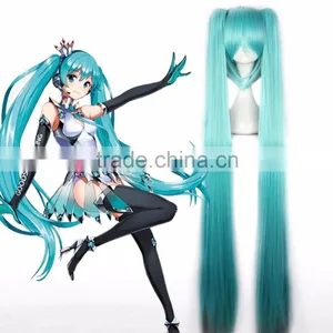 2016 Hot Synthetic Japanese Anime Hatsune Miku Cosplay Wig With Two Ponytails thumbnail-1