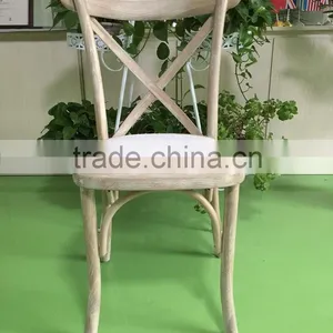 Wood Cross Back Chair for Garden and Wedding thumbnail-1