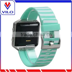 China Manufacturer Soft Silicone Wrist Band For Fitbit Blaze, For Fitbit Blaze Rubber Watch Band thumbnail-2