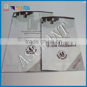 Factory Price Drip Foil Coffee Bag Wholesale Stand up Matte White Zipper and Valve Bag thumbnail-6