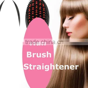 Manufacturers Original Beautiful Star Hair Straightener Comb Brush With LCD Display With CE ROSH UL thumbnail-1