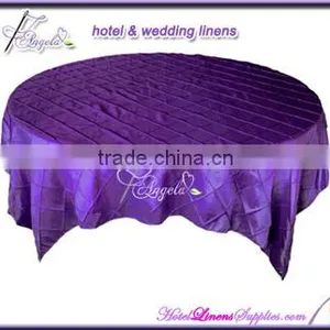 90 Inch Round Pintuck Table Cloths for Round Banquet Tables thumbnail-2