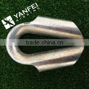 Galvanized Carbon Steel Wire Rope Tube Thimble, Cable Thimble thumbnail-2