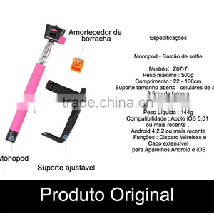 New Arrival Extendable Steel Monopod Wired Selfie Stick For Travel and Play thumbnail-4