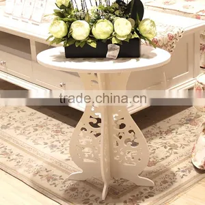 HOME-GJ Folding Oval Shape Living Room Wood Coffee Table thumbnail-2