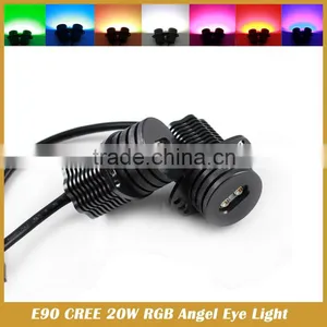 E90 20W RGB Remote Multi-Color LED Angel Eyes Kit for E90 2006-2008 E60 thumbnail-4
