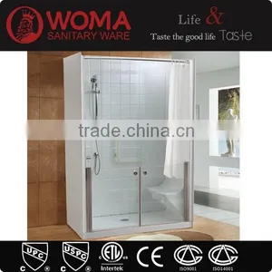 Hot Selling Walk in Shower Room With Seat and Lower Tempered Glass Door for Elder People Y699A thumbnail-1