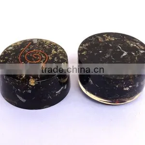 Black Tourmaline Stone Orgonite Tower Buster thumbnail-3