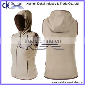 Women's Softshell Vest, Bonded Vest for Women, Ladies Softshell Vest, Sleeveless Jacket thumbnail-1