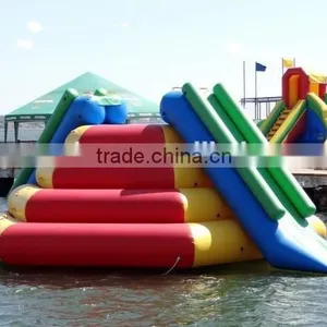 Hot Sale Cheap and Popular for Person Inflatable Floating Pyramid Water Games With Slide thumbnail-4
