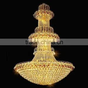 Customized Large China K9 Crystal Chandelier Lighting for Hotel Hall/Villa thumbnail-1