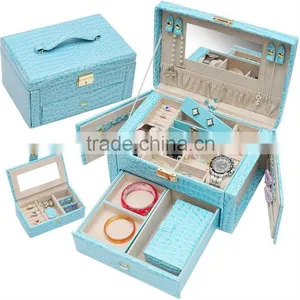 Leather Jewellery Box,safe Jewellery Box With Lock and Drawer,fancy Jewellery Gift Box thumbnail-6