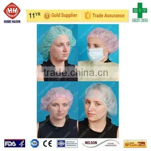 Hospital Protective Bouffant Cap/Nurse Cap/Surgical Cap ISO CE Approved thumbnail-2