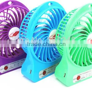 New Arrival Portable Mini USB Fan Strong Wind Desk Fan 3 Speed Modes Cool USB Electric Fan for Camping/Hiking/ Indoor/ Outdoor thumbnail-2