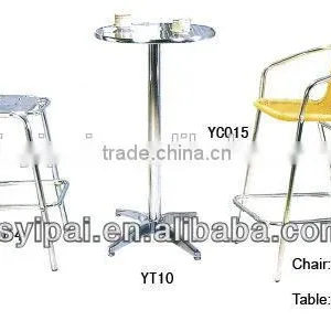 Metal Bar Table and Chairs Set YC014 YC015 YT10 thumbnail-1